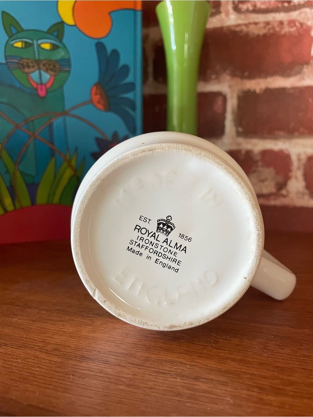Vintage Royal Alma Staffordshire Flower Power Stackable Mug - Picture 4 of 4